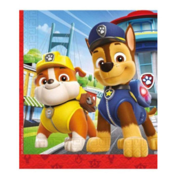 20 guardanapos 33x33cm Patrulha Pata
