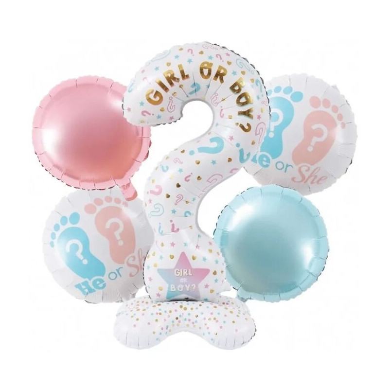 Kit de balões Girl or Boy 5 pças