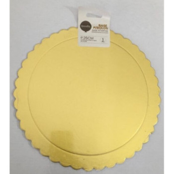 Prato redondo 25cm dourado