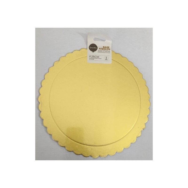 Prato redondo 25cm dourado