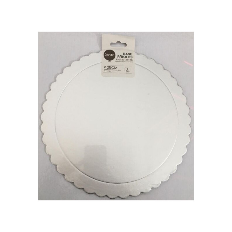 Prato redondo 25cm prateado