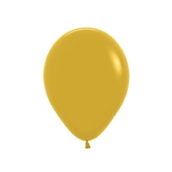 5 balões de latex Ballonia 12” 30 cm mostarda vintage