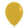 5 balões de latex Ballonia 12” 30 cm mostarda vintage