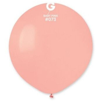 5 balões de latex gemar 19”-48cm baby pink