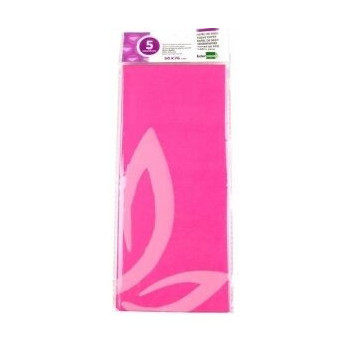 5 folhas papel seda 52x76cm Fúchia