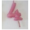 vela 6cm n4 rosa pastel