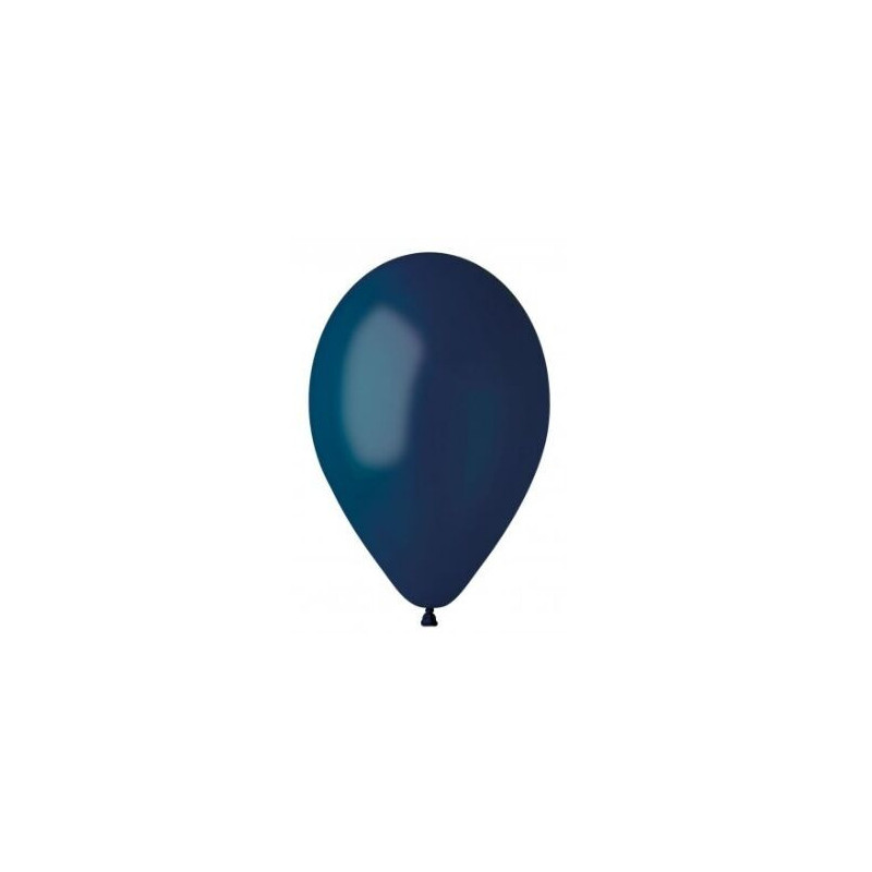 5 balões latex Gemar 12” - 30cm azul navy