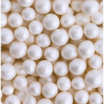 Pérolas brilhantes grandes brancas 65g