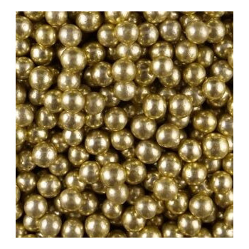 Pérolas metalizadas ouro  75g