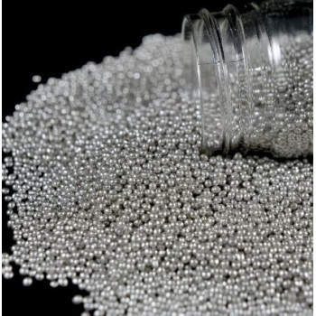 Pérolas metalizadas 2mm prata 75g