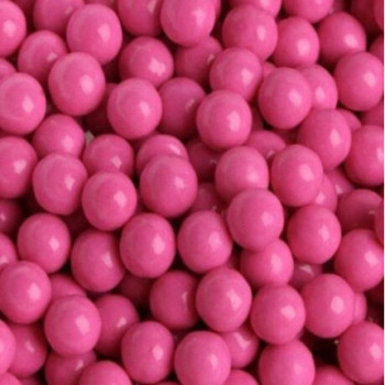 Pérolas de chocolate rosa fuchsia 65g