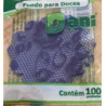 Fundo para doces nº 7 renda Azul Escura - 100 unidades