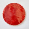 Fundo para doces nº 7 renda vermelho - 100 unidades
