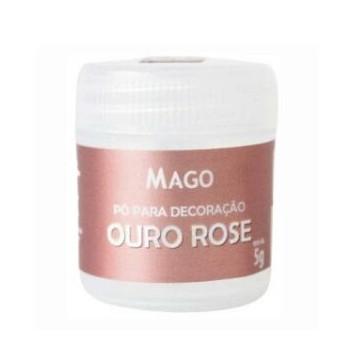 Corante em pó decorativo 5g ouro rose