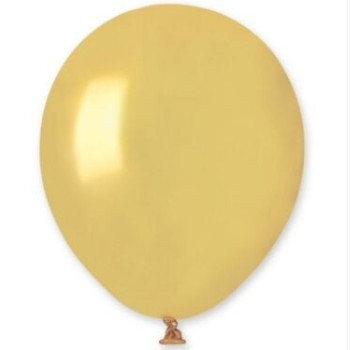 10 balões de latex Gemar 5" 12cm Dorato