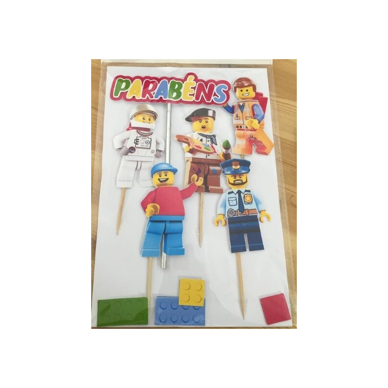 Topo de bolo lego