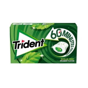Pastilhas Trident sugar free Spearmint flavour
