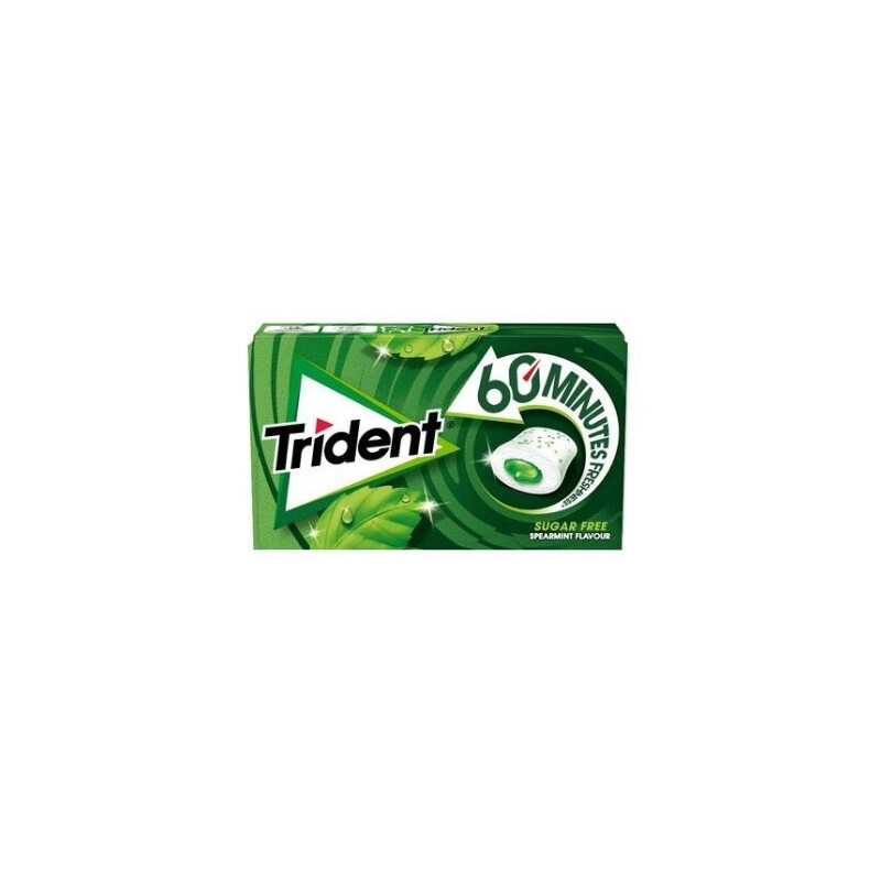 Pastilhas Trident sugar free Spearmint flavour
