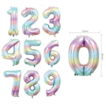 Balão foil cores 105cm - 42" Nº 0