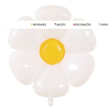 Balão foil 81cm - 32,4" Flor