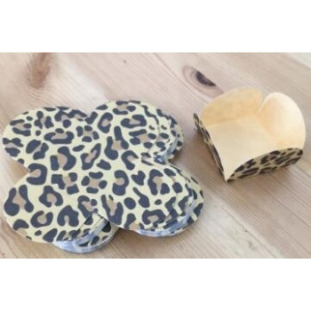 50 bases para brigadeiros padrão leopardo