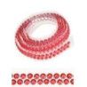 Fita Strass Vermelha 0,90 cm
