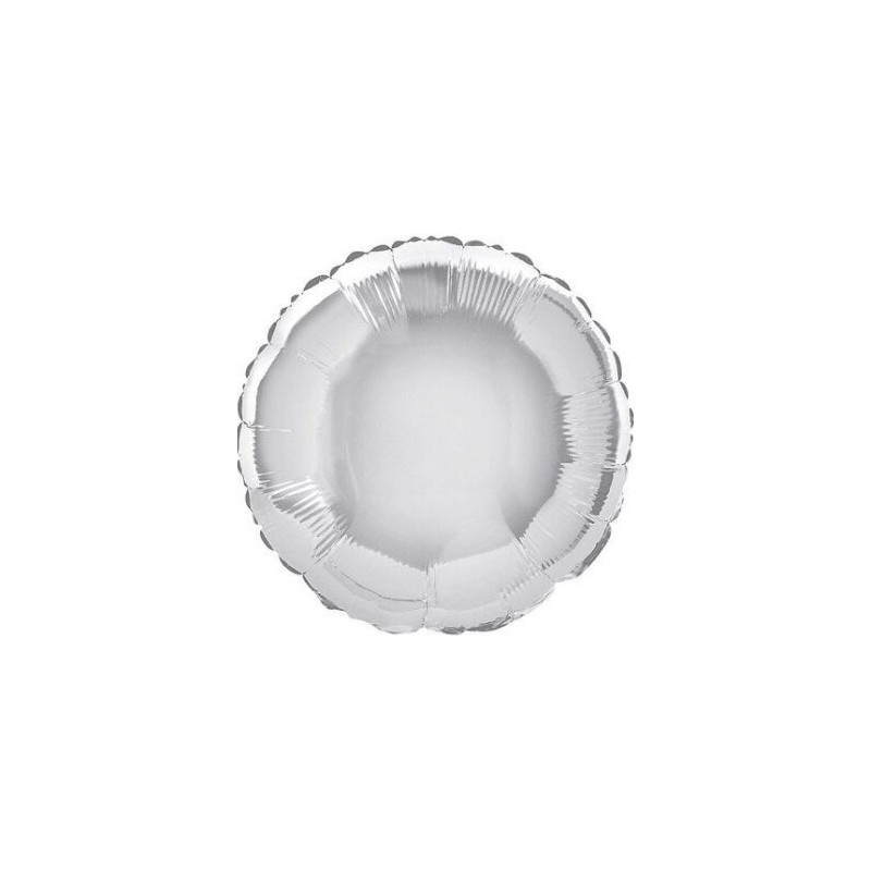 Balão foil redondo 18" Prata