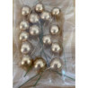 10 bolas decorativas douradas para bolos