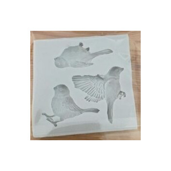 Mole silicone pássaros