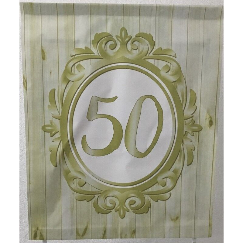 Painel 50 anos Lona 90x110cm