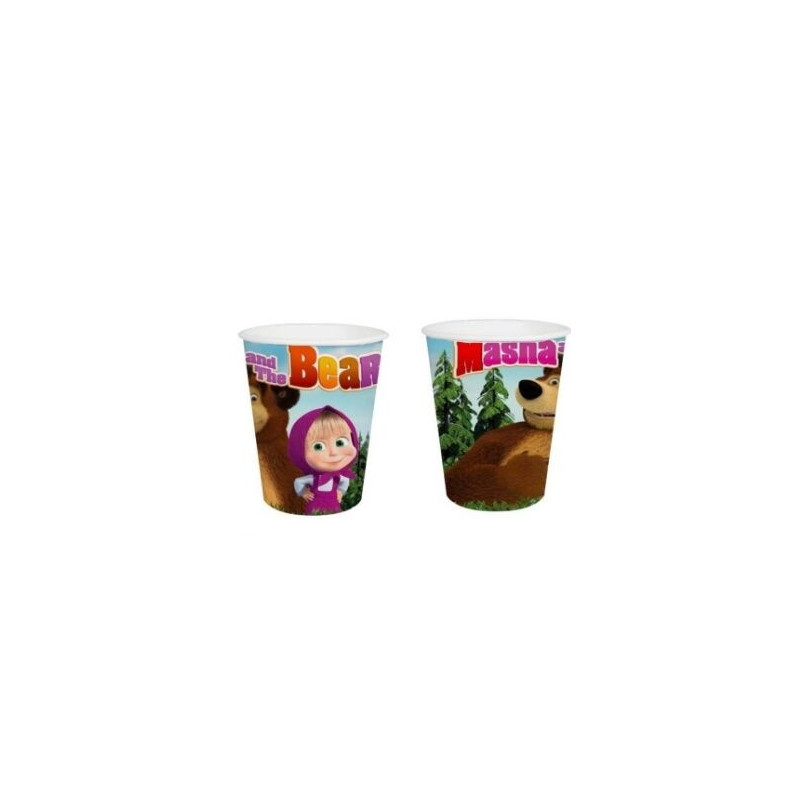 8 copos masha e o Urso 200ml