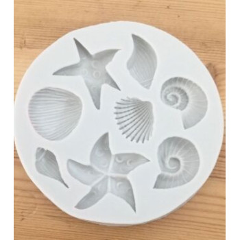 Molde Silicone motivos marinhos