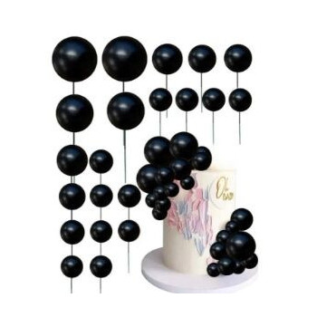 20 bolas decorativas pretas