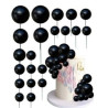 20 bolas decorativas pretas