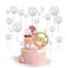 20 bolas decorativas brancas