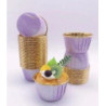 25 formas para cupcakes lilás marmorizado