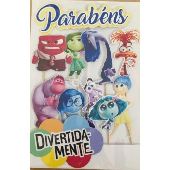 Topo de bolo Divertidamente