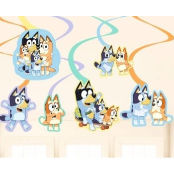 6 Swirl Decoration Bluey paper