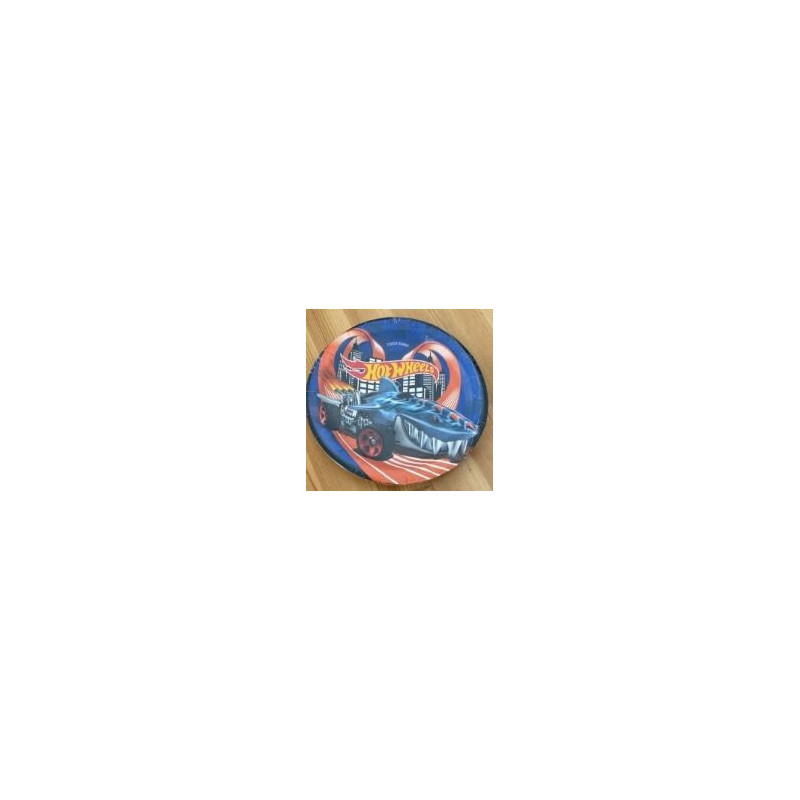 8 pratos 18cm Hot Wheels