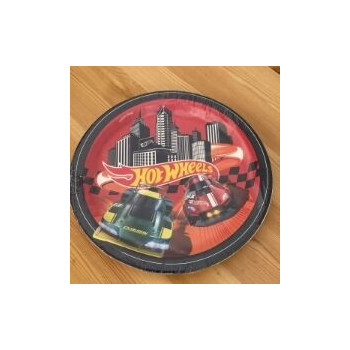 8 pratos 23cm Hot Wheels