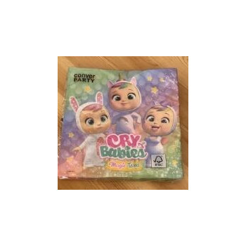 20 guardanapos m33x33cm Cry Babies