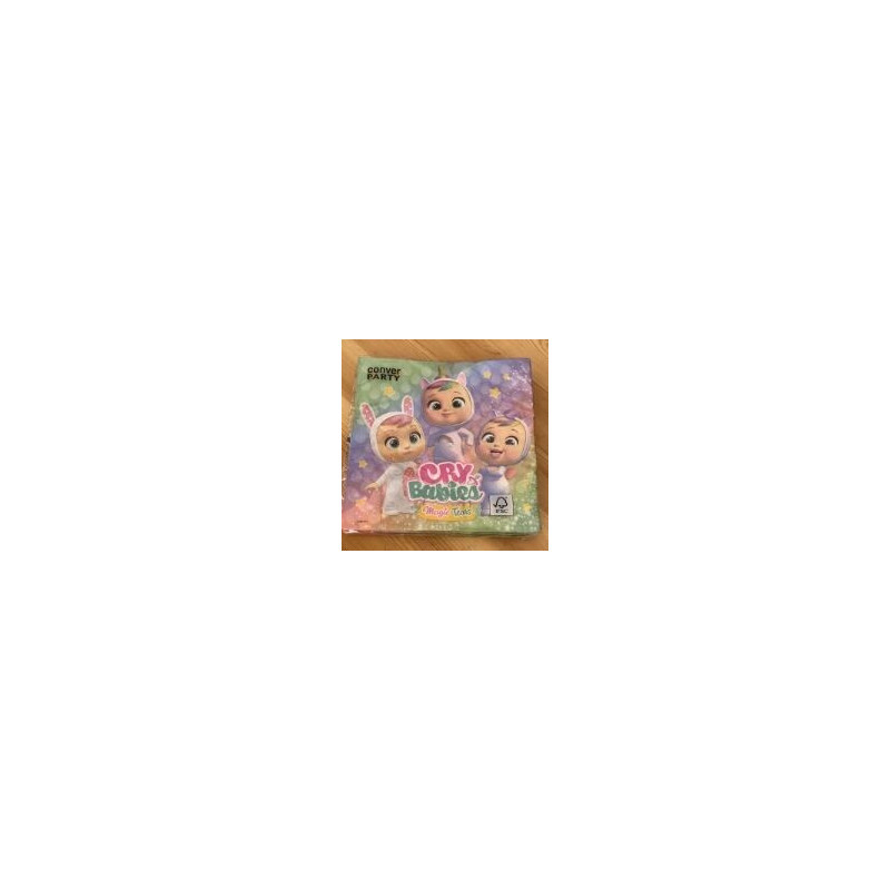 20 guardanapos m33x33cm Cry Babies