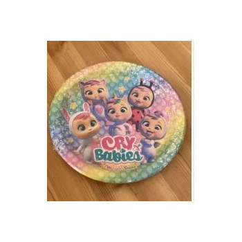 8 pratos Cry Babies 23cm
