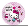 8 pratos 23 cm Hello Kitty