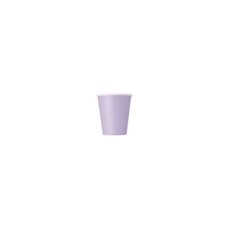 14 copos papel 255ml lavanda