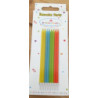 16 velas cores brilhantes
