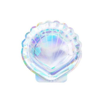 6 pratos sereia iridescente