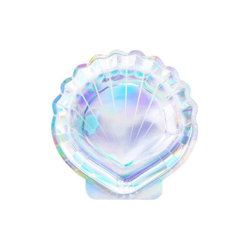 6 pratos sereia iridescente