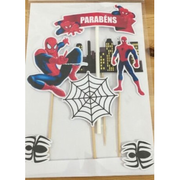Topo de bolo Homem Aranha