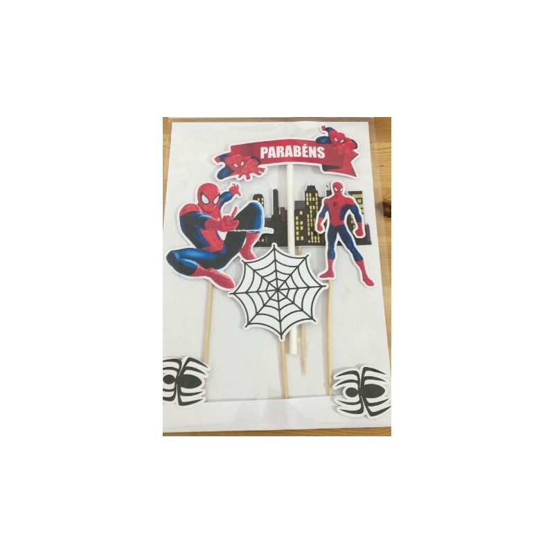 Topo de bolo Homem Aranha